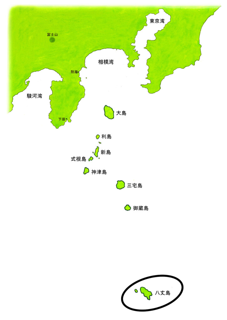 八丈島地図